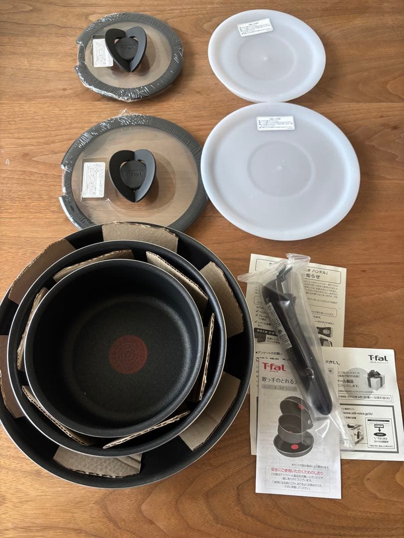 ガス火　新品未使用　T-FALインジニオネオノーブルレッドセット9