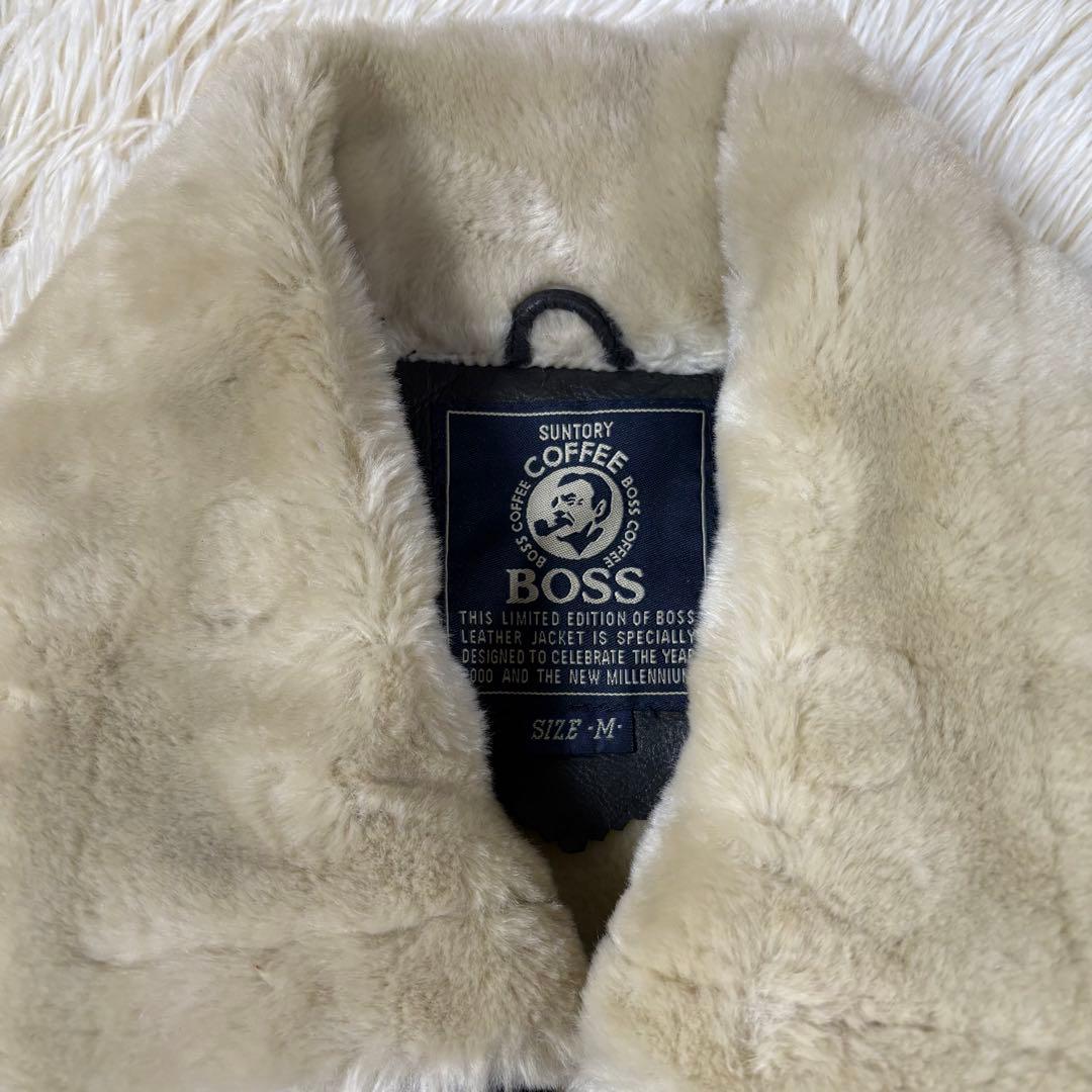 ✨激レア✨状態良好 BOSSジャン 2000年限定モデル 肉厚レザー B-3