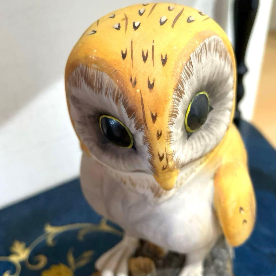 美品 ロイヤルクラウン置物 フクロウ1-7