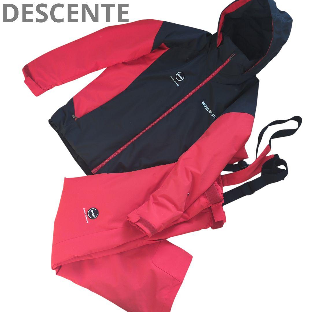 極美品　デサント　ムーブスポーツ　スキーウェア　上下セット　DESCENTE