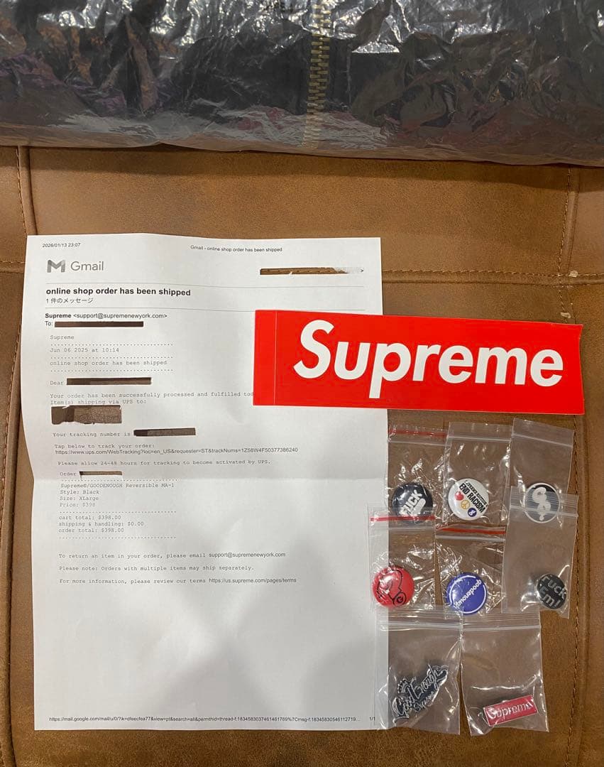 ジャケット・アウター Supreme x GOODENOUGH Reversible MA-1 XL