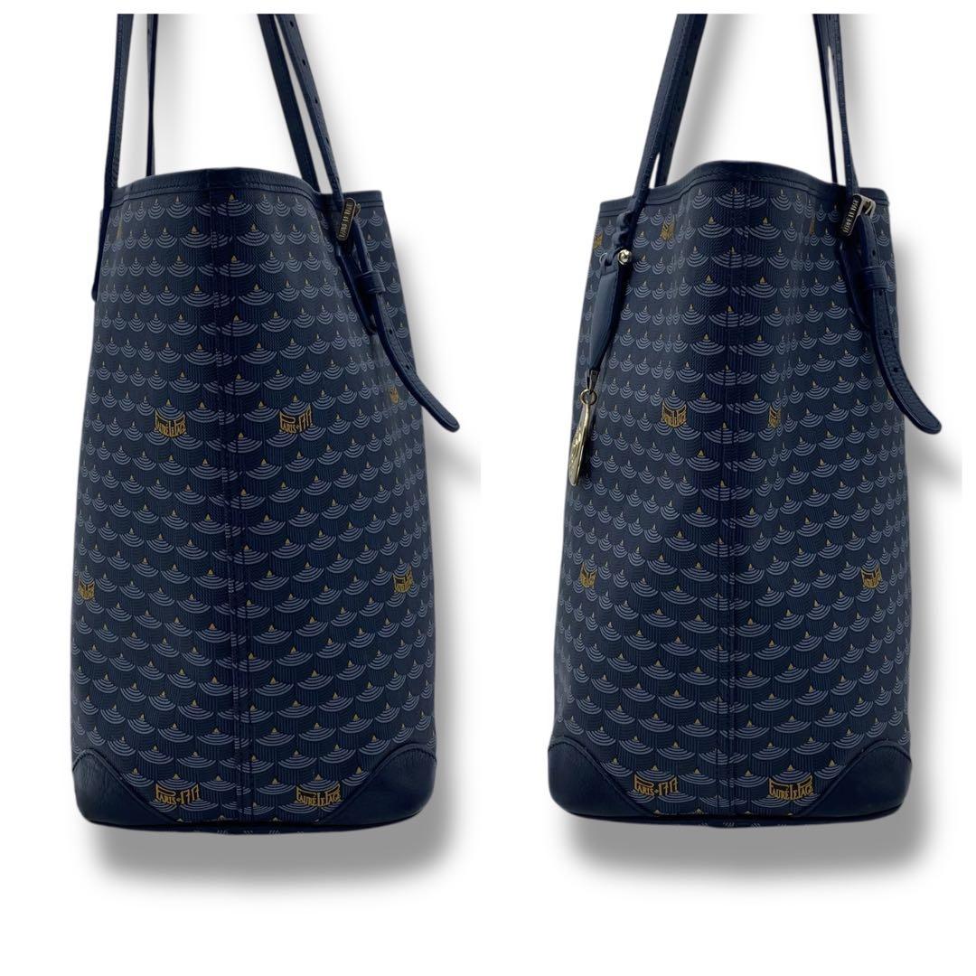 美品　フォレルパージュ トートバッグ　ネイビーFaure Le Page