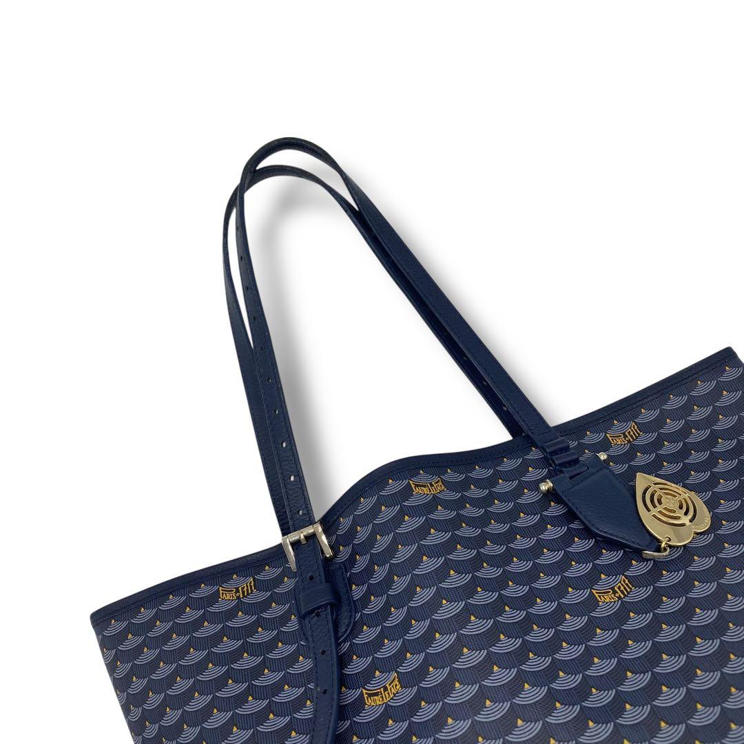 美品　フォレルパージュ トートバッグ　ネイビーFaure Le Page
