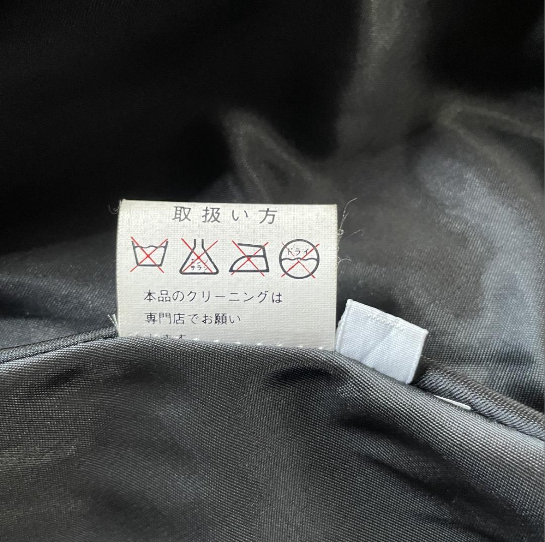 【本革】ヴィンテージ レザーロングコート ペイズリー柄 黒