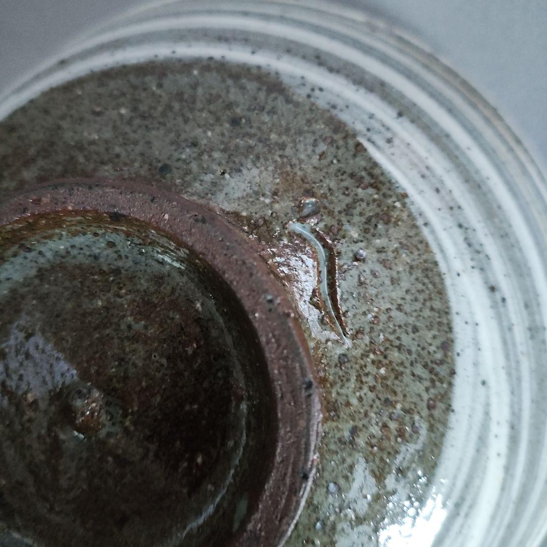 中里隆　唐津焼器(２ケ一括)　 唐津刷毛目碗、絵唐津四方鉢