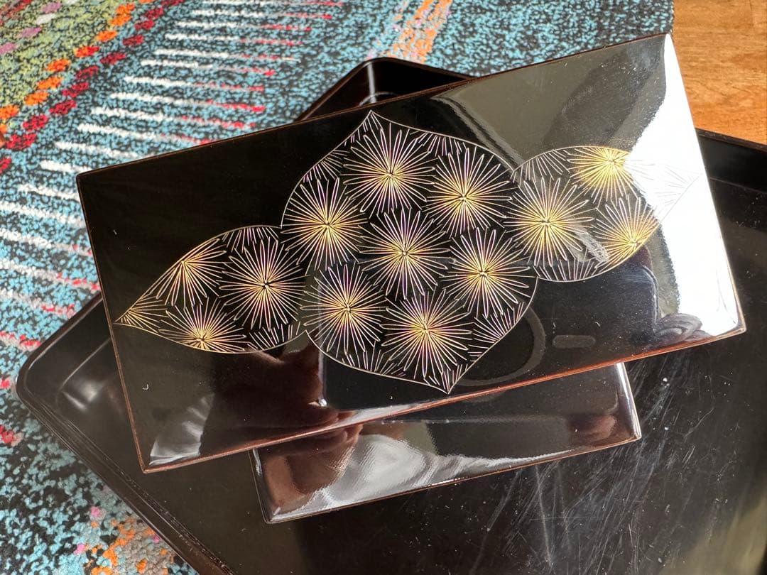 輪島塗（重要無形文化財）高級宝箱　　　　　　前志芸男　作品