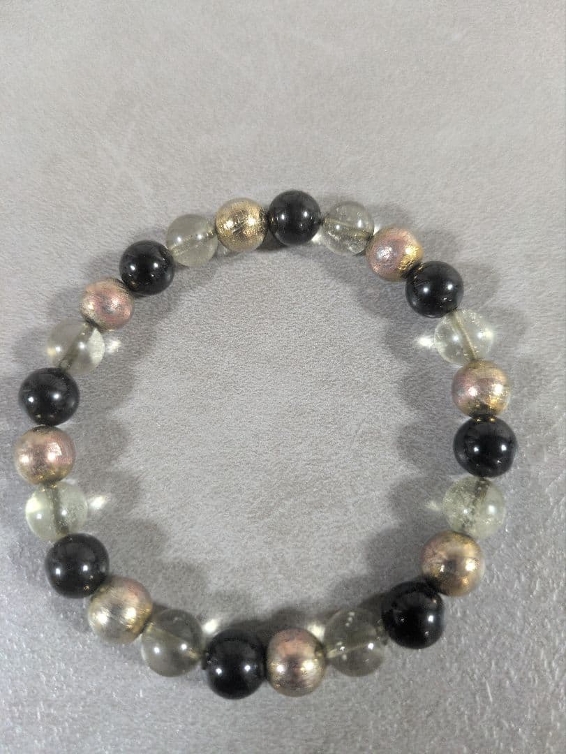 最高級希少デザインブレス ギベオン、テクタイト、リビアン