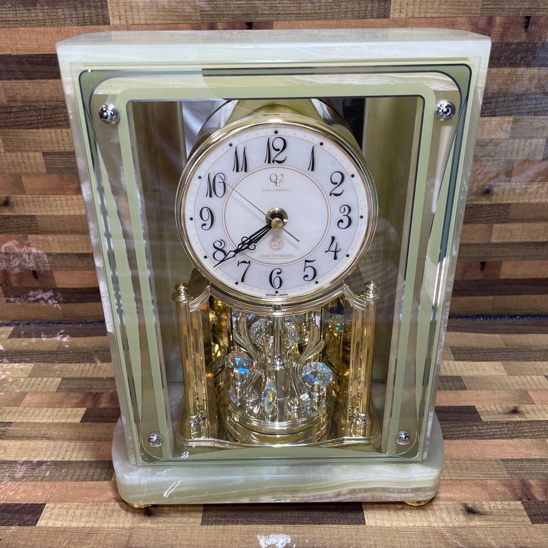 QUEEN ELIZABETH 2 大理石 置き時計 重厚 高級 レトロ