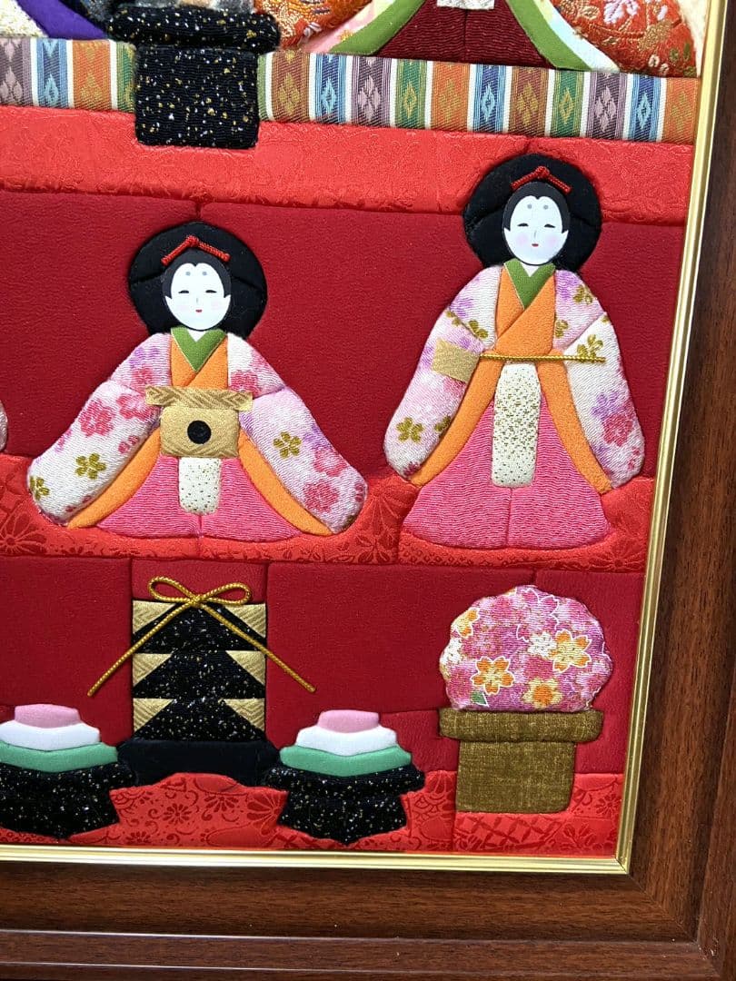 ハンドメイドきめこみ　うららか雛飾り