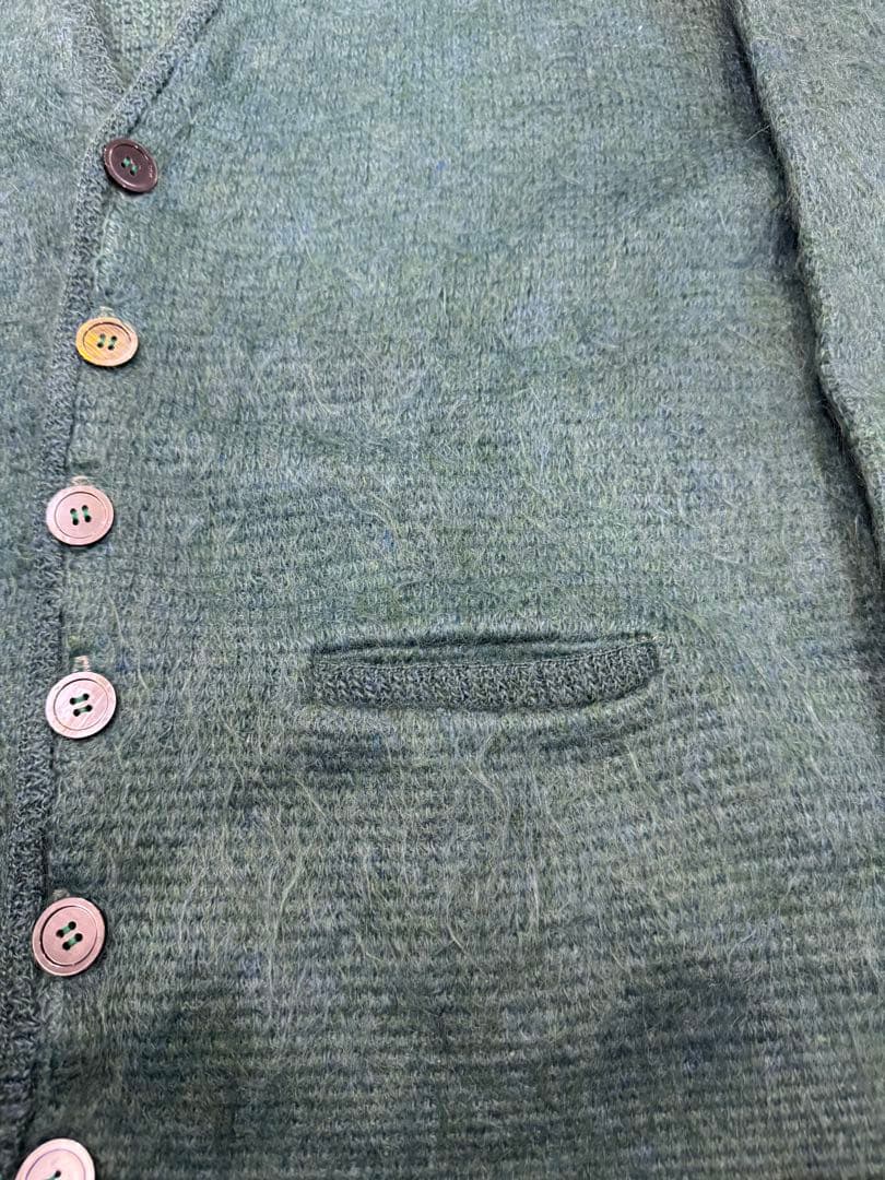 70's mohair cardigan 毛足長め