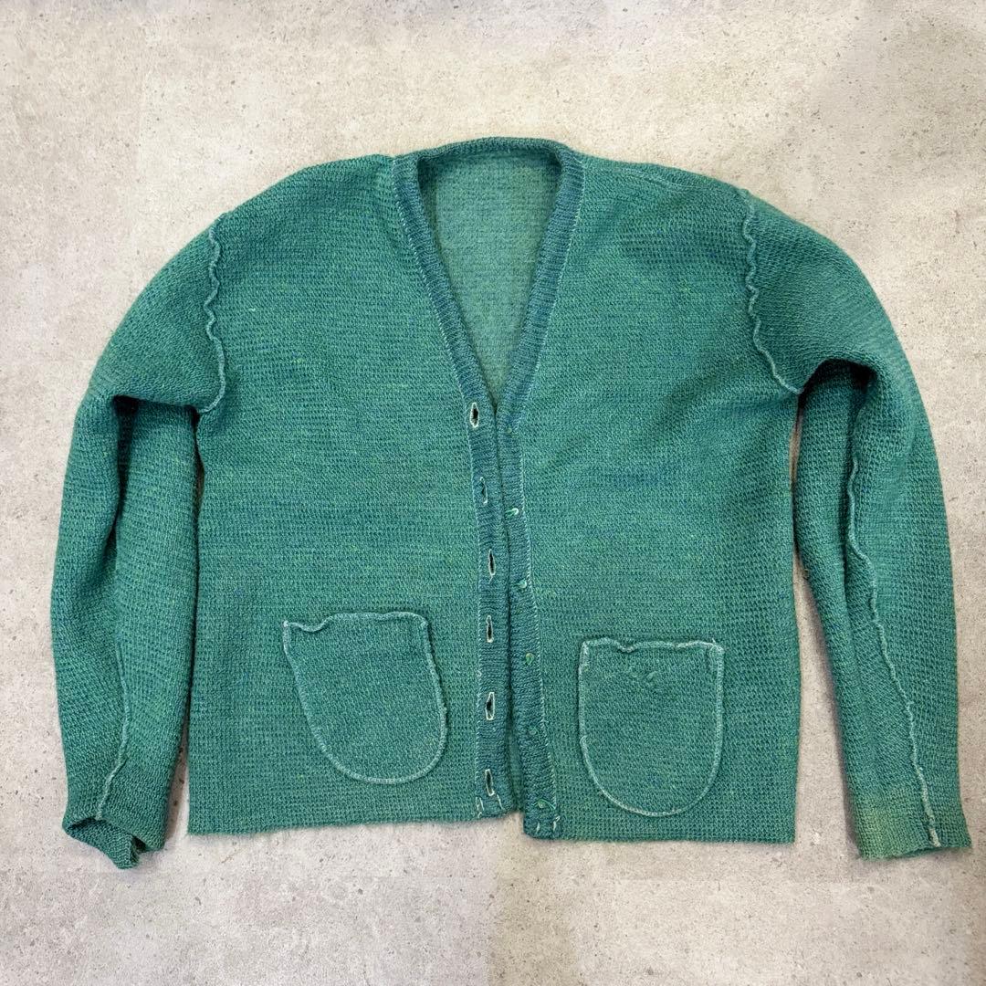 70's mohair cardigan 毛足長め