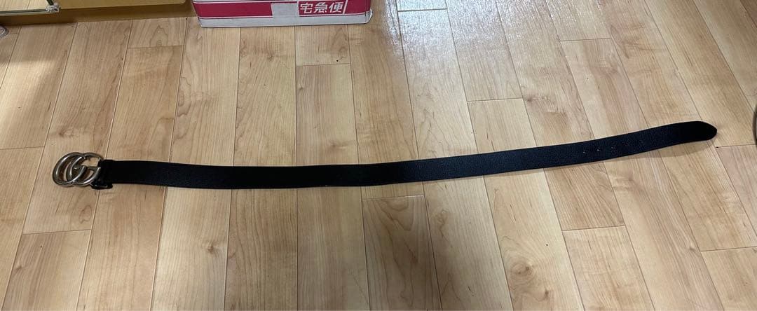 【GUCCI/グッチ】 GGマーモント ダブルG メタル/レザー ブラック