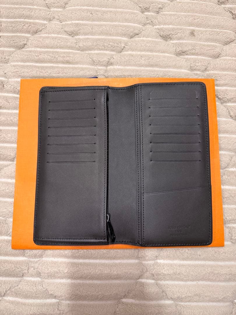 【美品】ルイヴィトン トリヨン ポルトフォイユ ブラザ長財布 ブラック