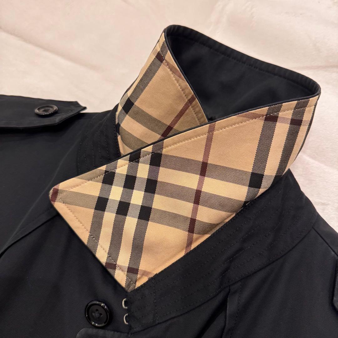 BURBERRY LONDON★トレンチコート★黒★ミドル丈