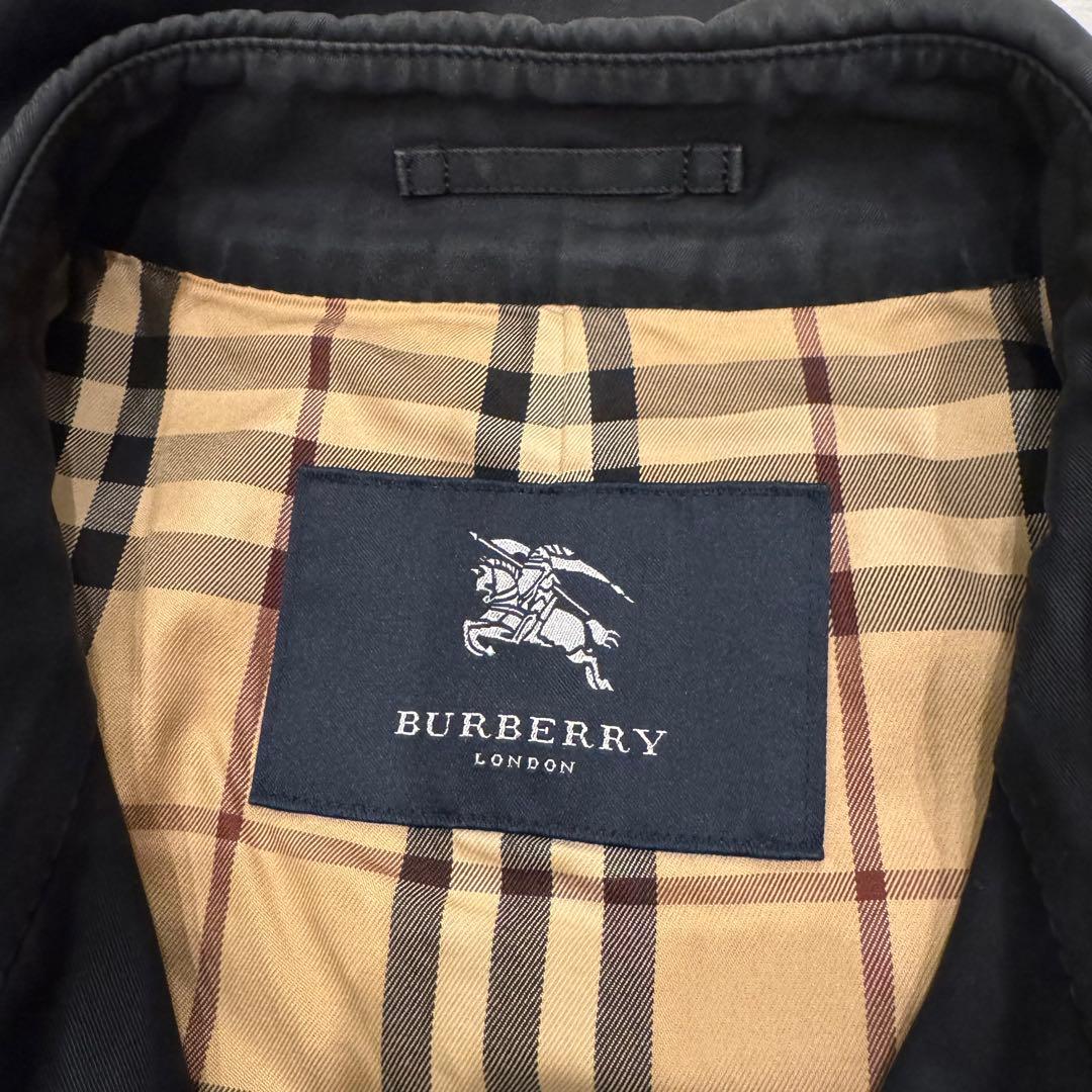 BURBERRY LONDON★トレンチコート★黒★ミドル丈