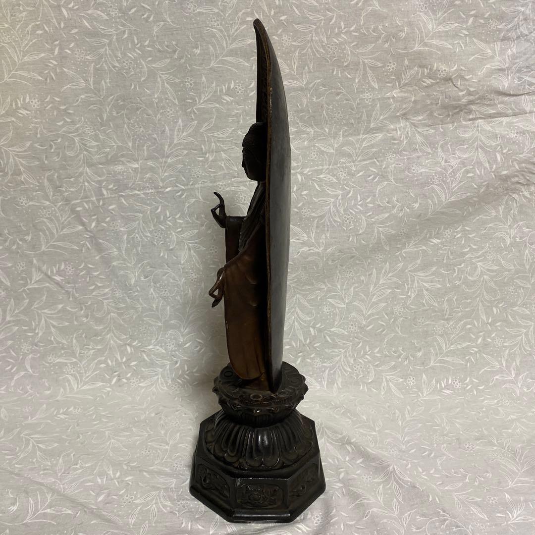 仏教 美術品 仏像 舟型 阿弥陀如来 立像 骨董品 古美術品