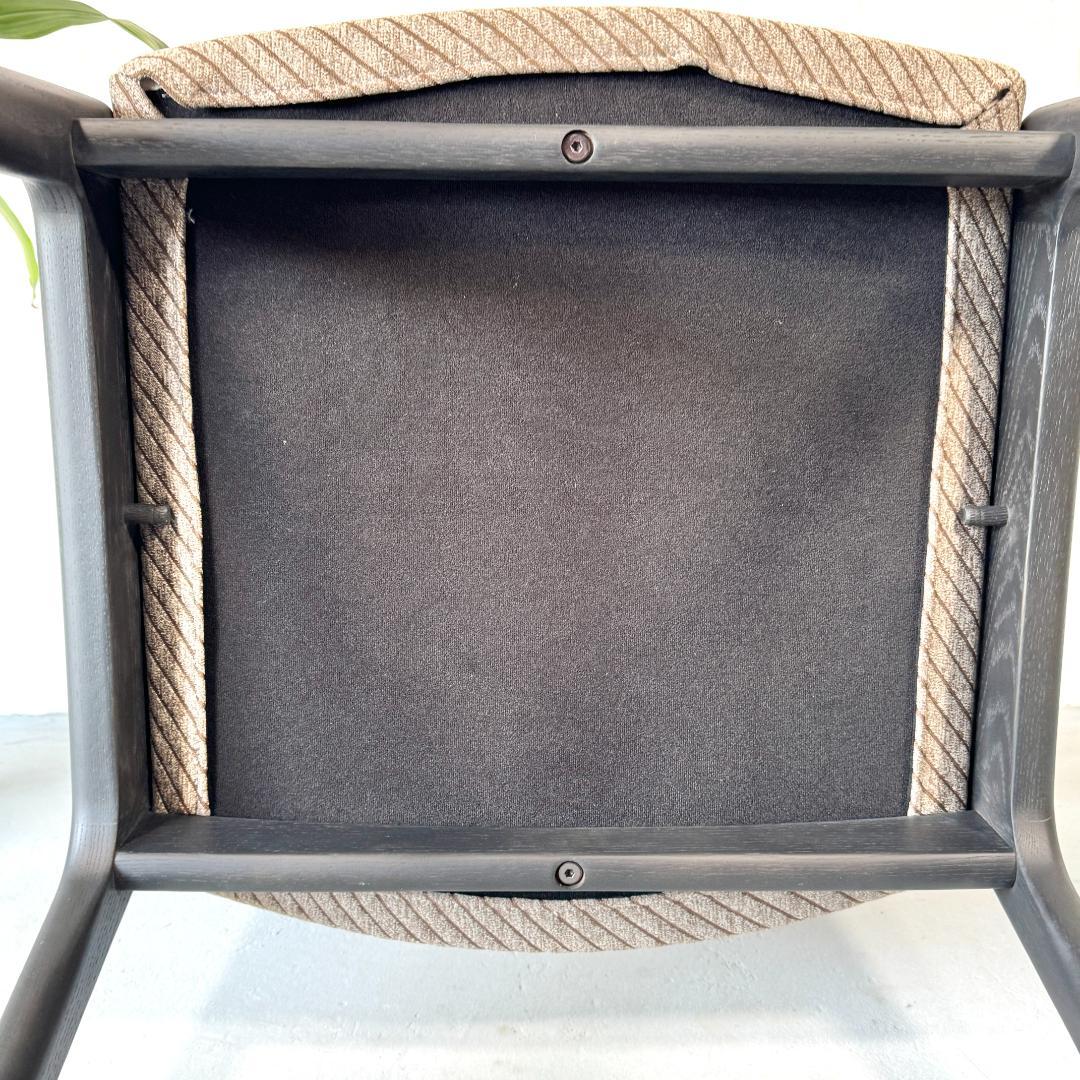 ①美品 ナガノインテリア DC354 ダイニングチェア 張座 ハンギング機能