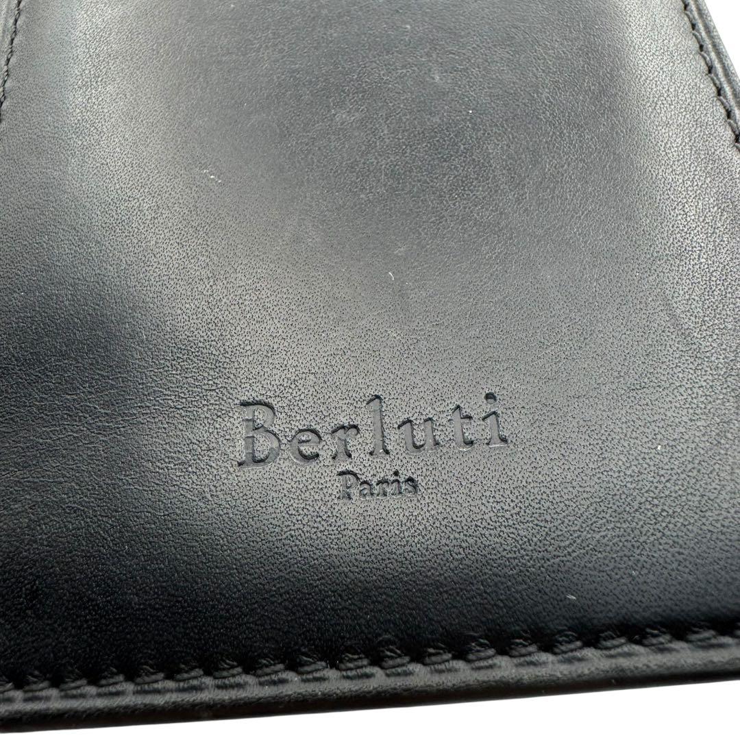 美品　ベルルッティ　長財布　サンタル　カリグラフィ　スクリットレザー　ブラック