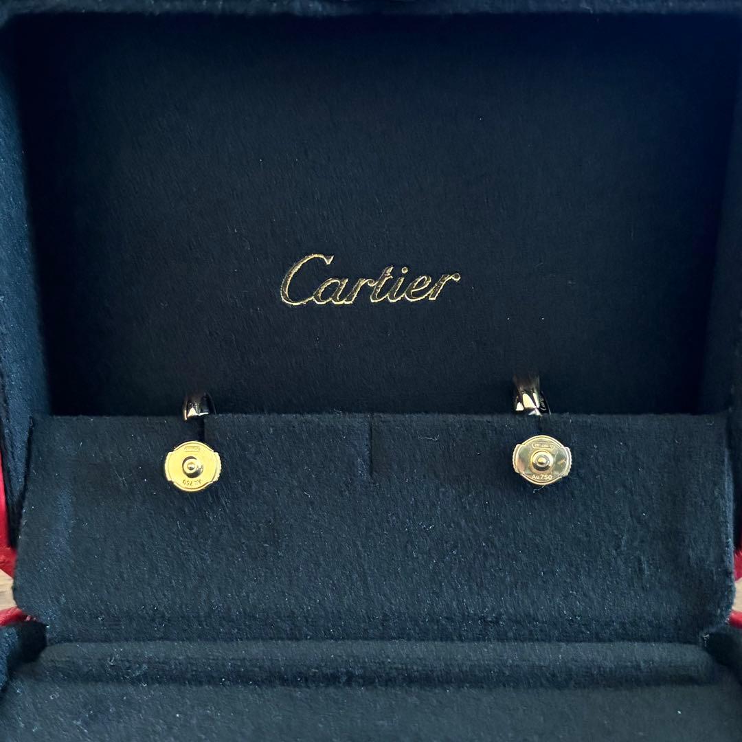 Cartier トリニティ ピアス ミニ k18