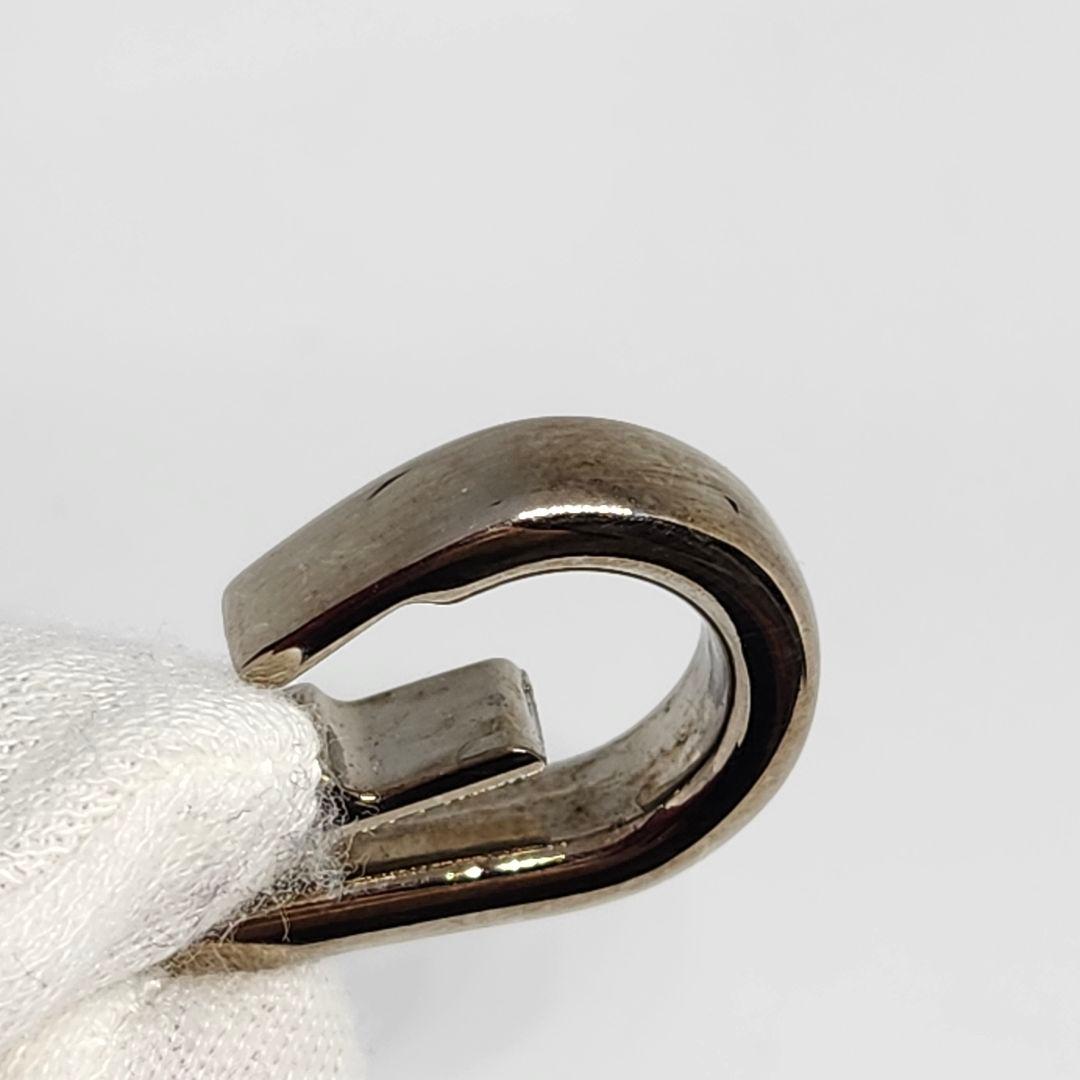 美品 PRADA プラダ キーリング ビジュ FLOWER 花 シルバー 黒