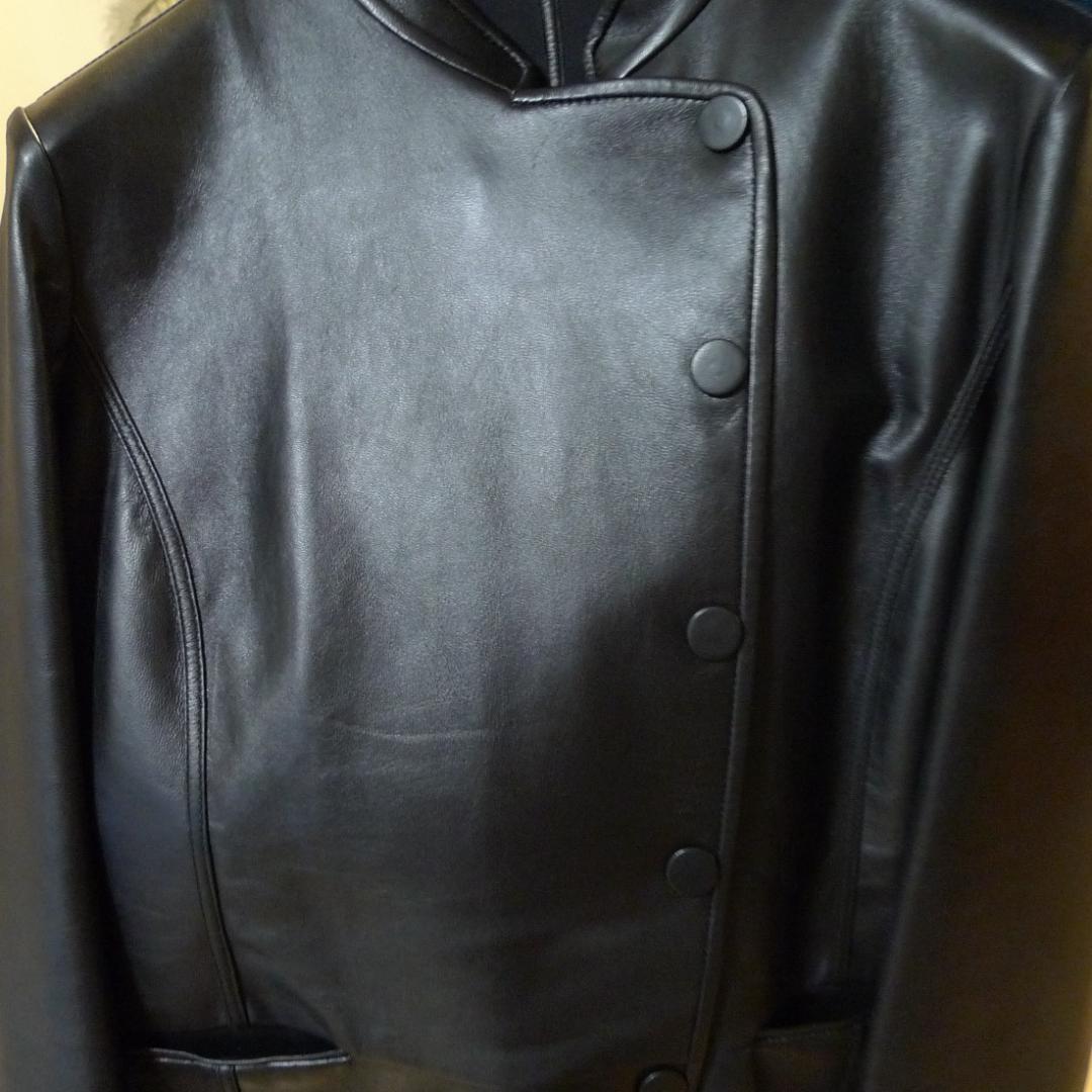 ＜Gさん専用＞E ARMANI 1枚仕立 ラム レザーコート 38 ★未使用