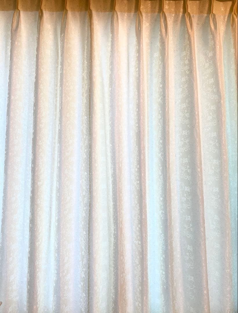 川島織物セルコンドレープカーテン　オーダーメイド　２枚組　フレンチシャビーシック