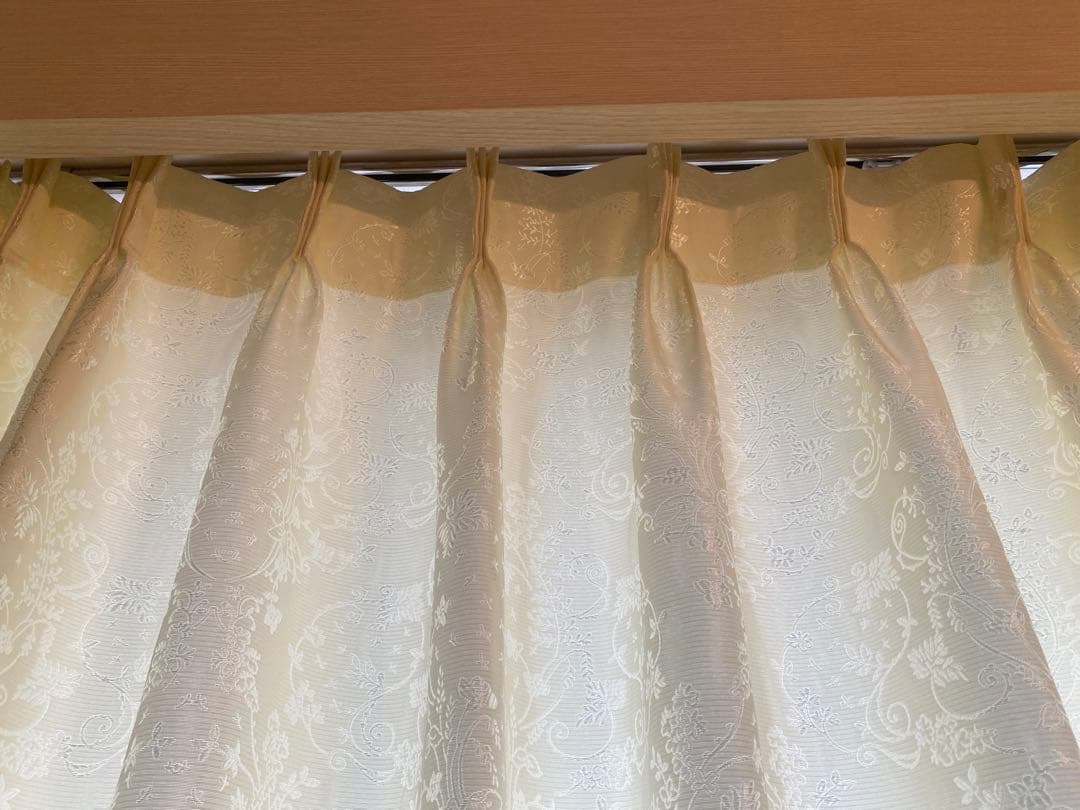 川島織物セルコンドレープカーテン　オーダーメイド　２枚組　フレンチシャビーシック