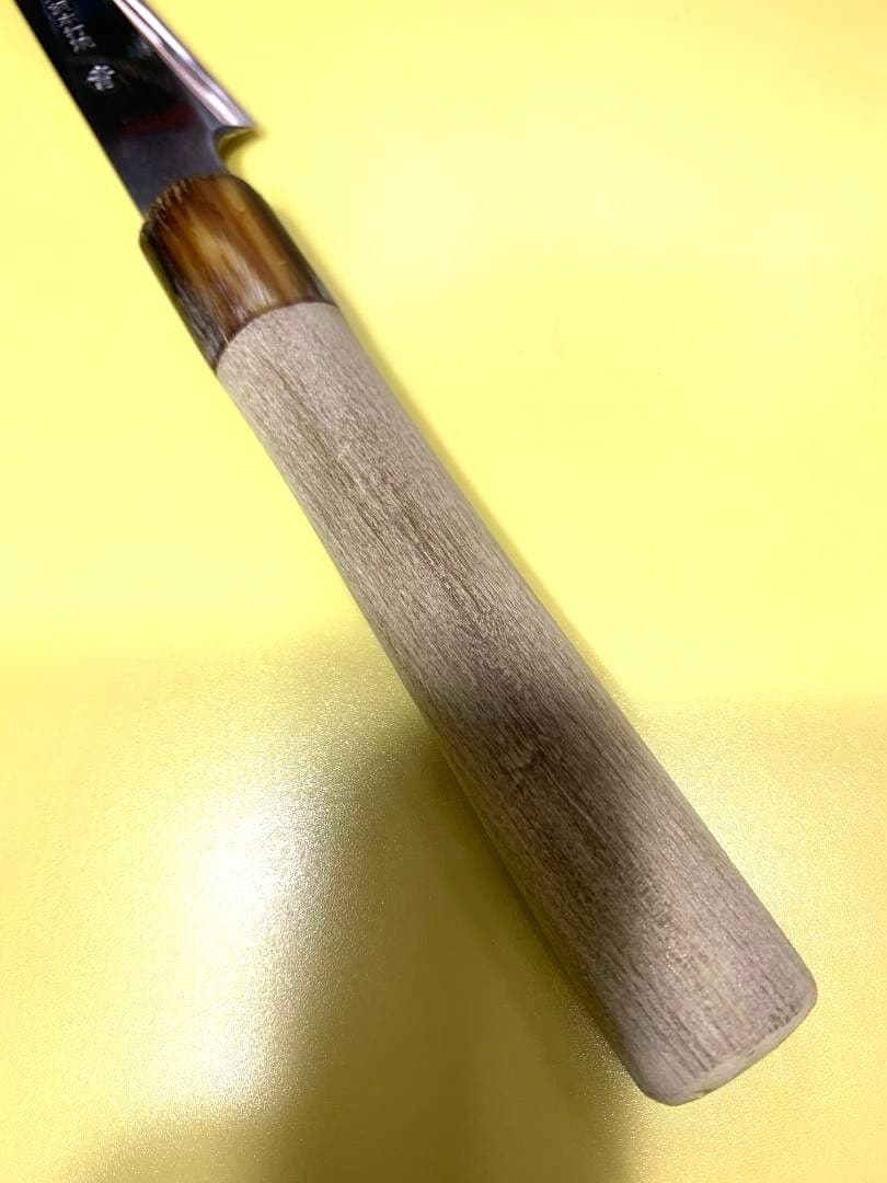 安来鋼本打焼　筋引き包丁　青　刃渡り20cm