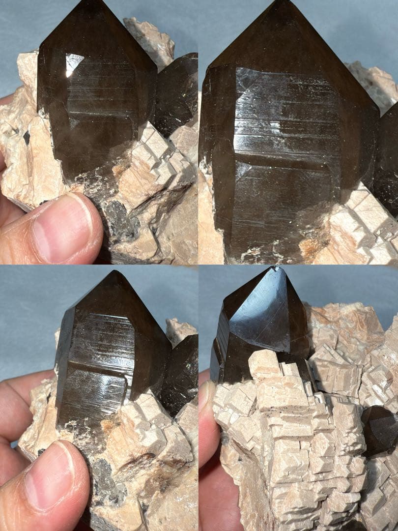 マスタークリスタル 完全天然物 山東省産モリオン ピンクカリ長石 造形美 原石