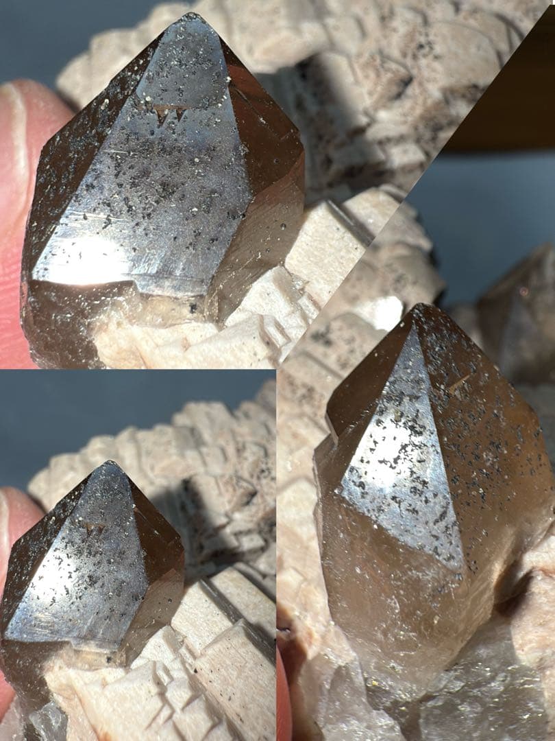 マスタークリスタル 完全天然物 山東省産モリオン ピンクカリ長石 造形美 原石