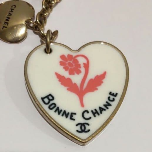 CHANEL シャネル ハートモチーフ キーリング キーホルダー チャーム