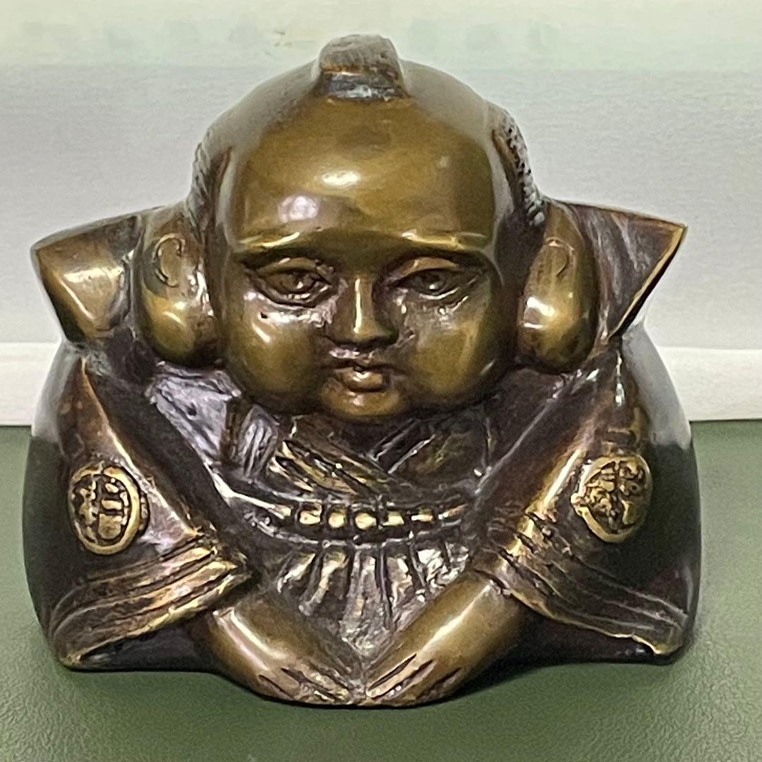 福助 真鍮製置物 希少