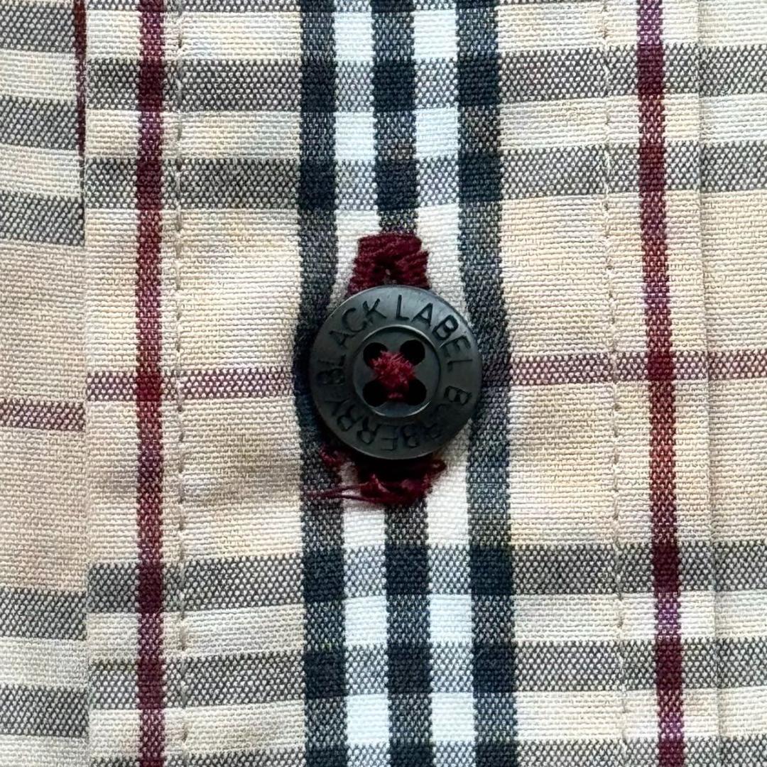 【極美品】バーバリーブラックレーベル ノバチェック 長袖シャツ 羽織り