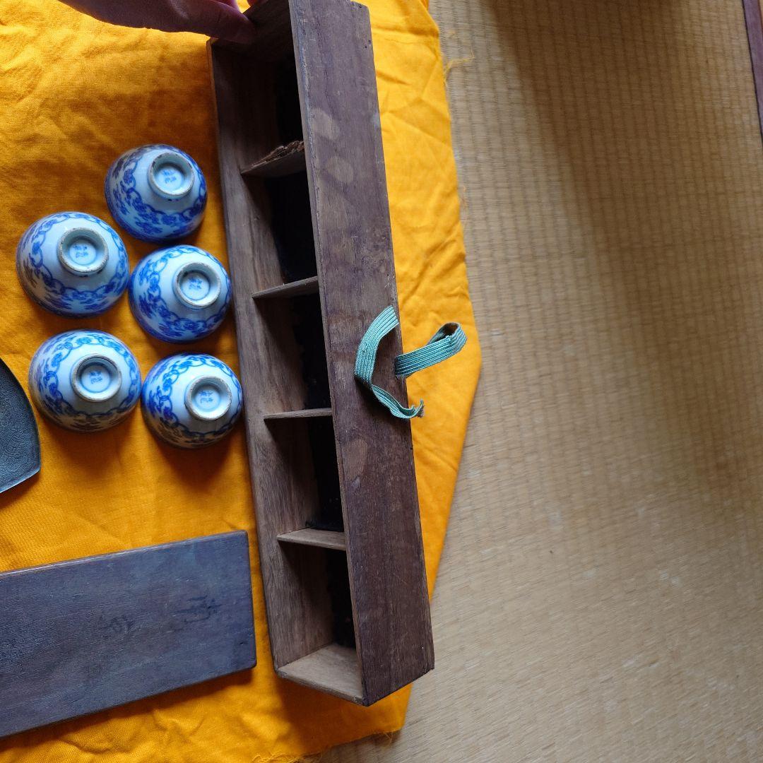 グッドさん専用 南京焼　五碗 永記浄錫茶托　成化年製碗