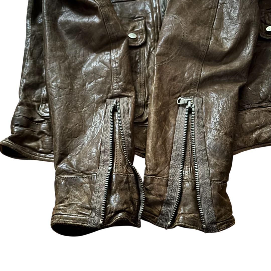 ジャケット・アウター archive gimmick Leather jacket y2k M