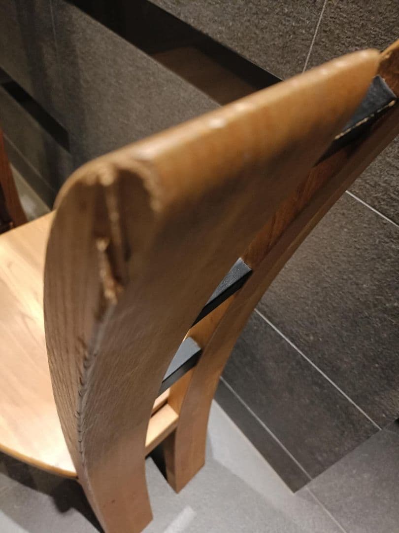 木製ダイニングチェア 2脚セット