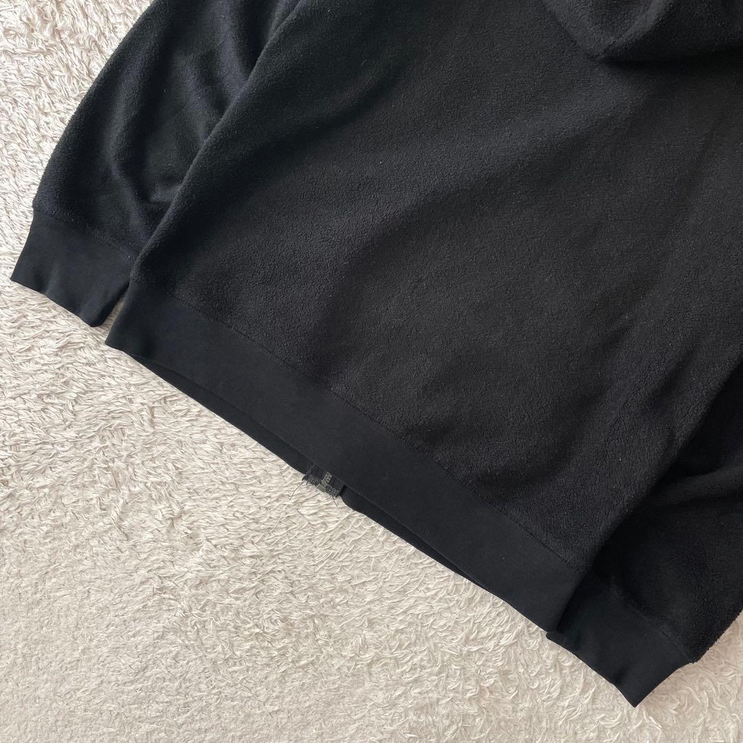 ギャップ 10s フリース ジップアップ パーカー M 黒