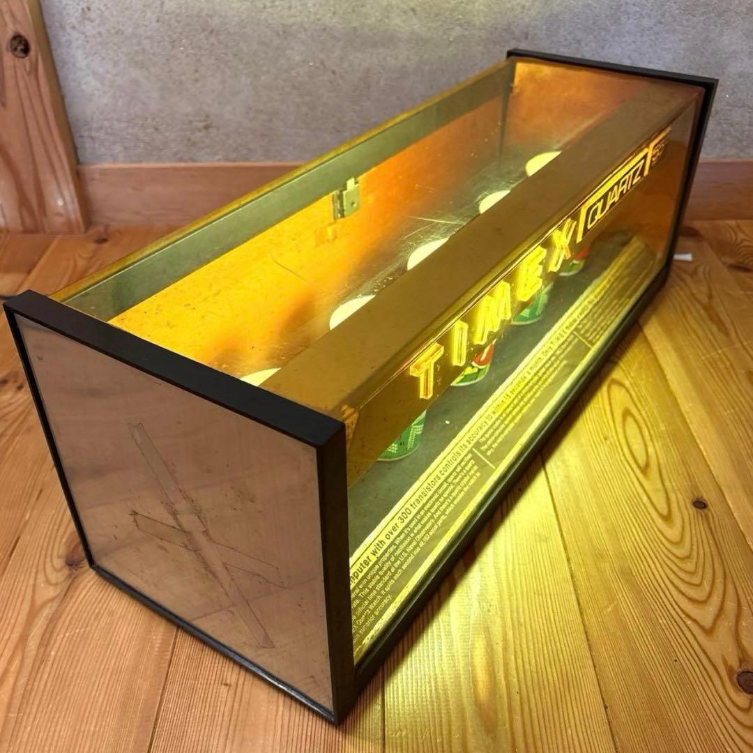 70’s タイメックス ショーケース　アメトイ　ファイヤーキング　ディスプレイ