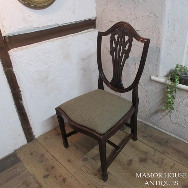 イギリス アンティーク 家具 ダイニングチェア 4脚セット 英国 4770e