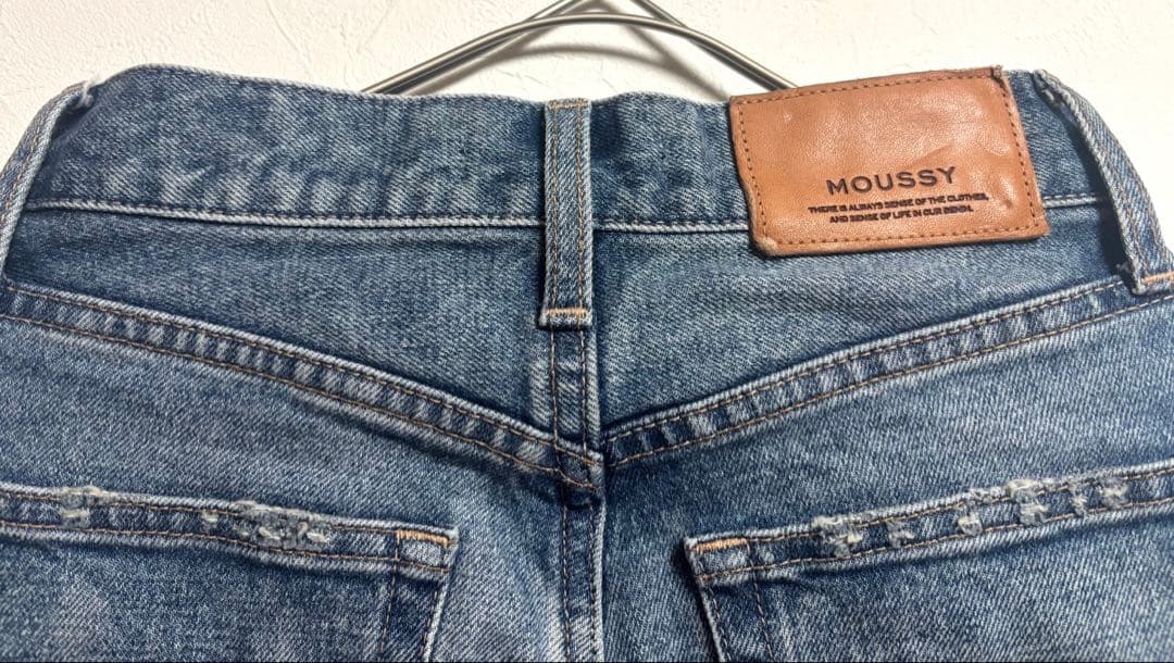 moussy MVS FLARE デニム サイズ24 ブルー