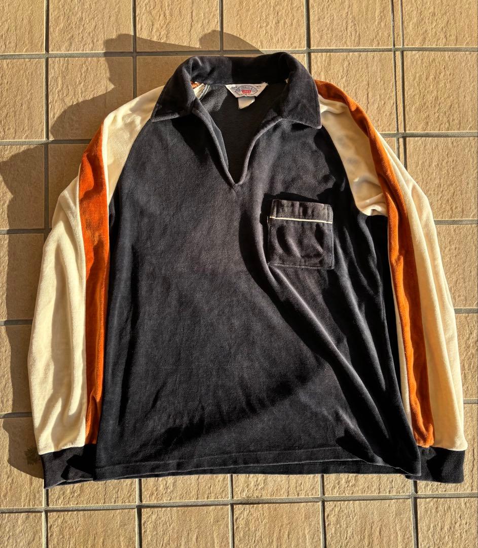 70s Levi’s スキッパーシャツ ベロア