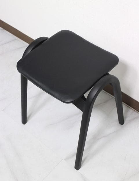 美品 秋田木工 スタッキング スツール チェア 椅子 曲木 ②