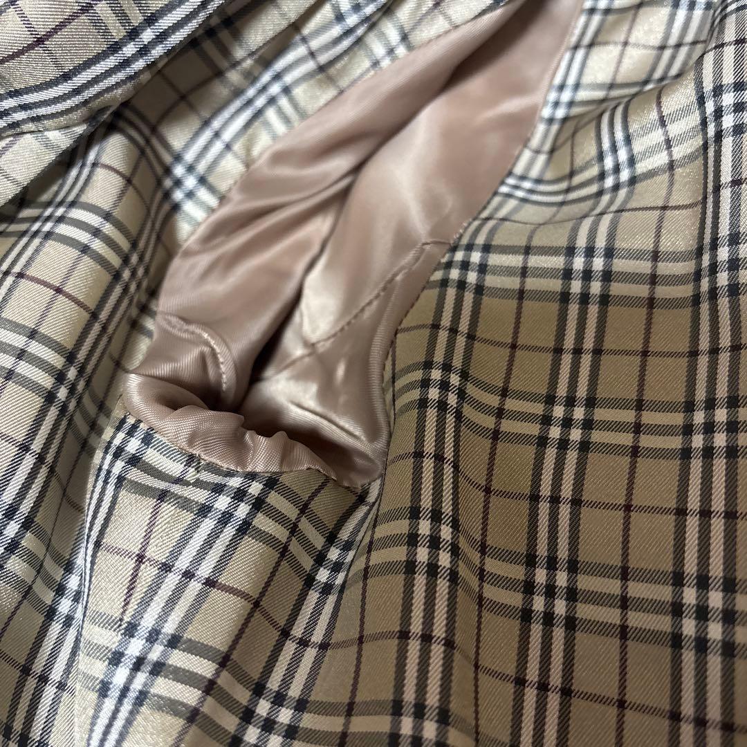 BURBERRY BLUE LABELファー付きベージュロングコート