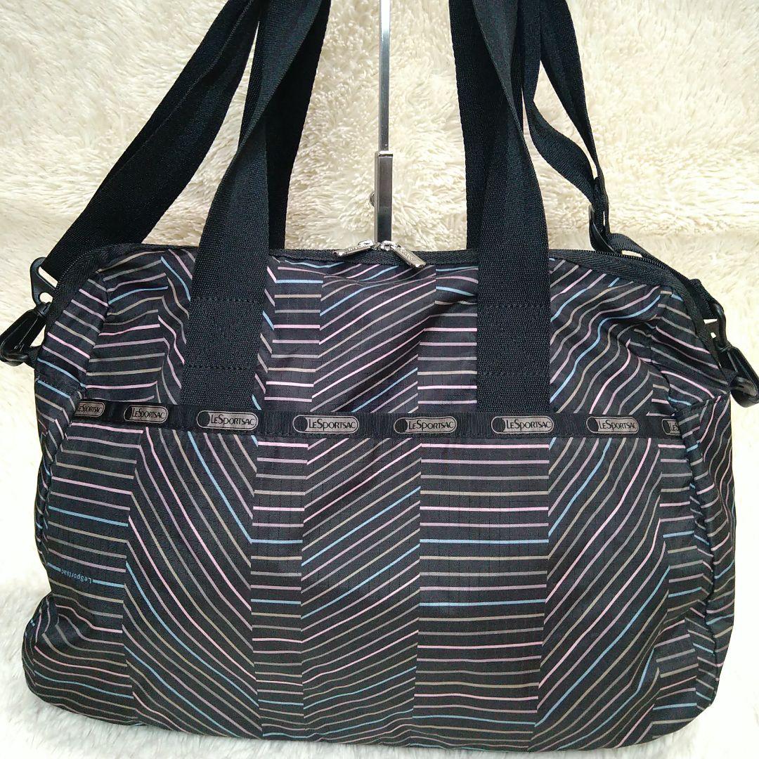 【レスポートサック】２Way ボストンバッグ ショルダーバッグ ブラック系