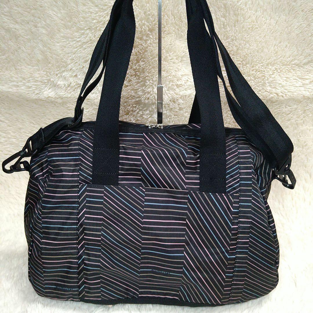 【レスポートサック】２Way ボストンバッグ ショルダーバッグ ブラック系