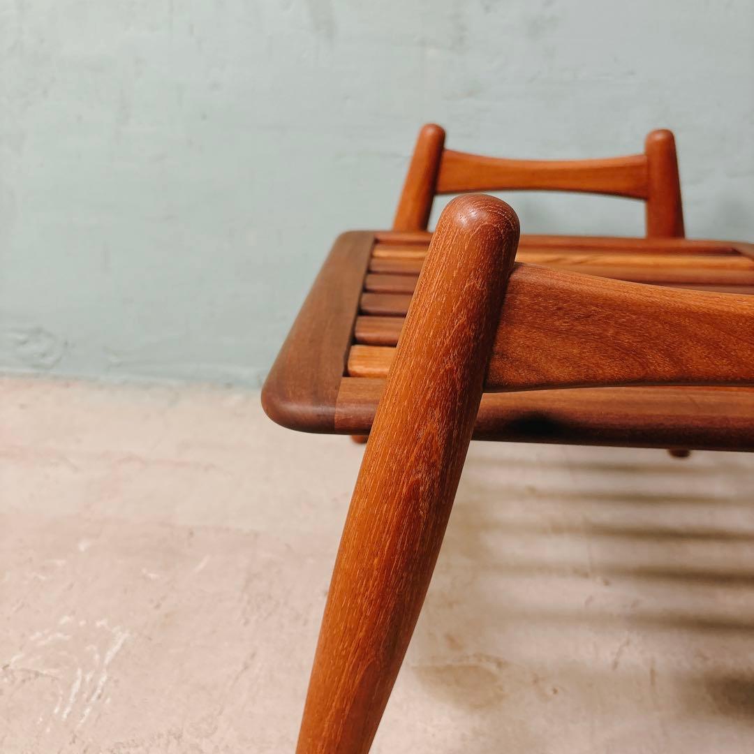 ウェグナー　GE240 オットマン　チーク材　北欧家具　北欧ビンテージ