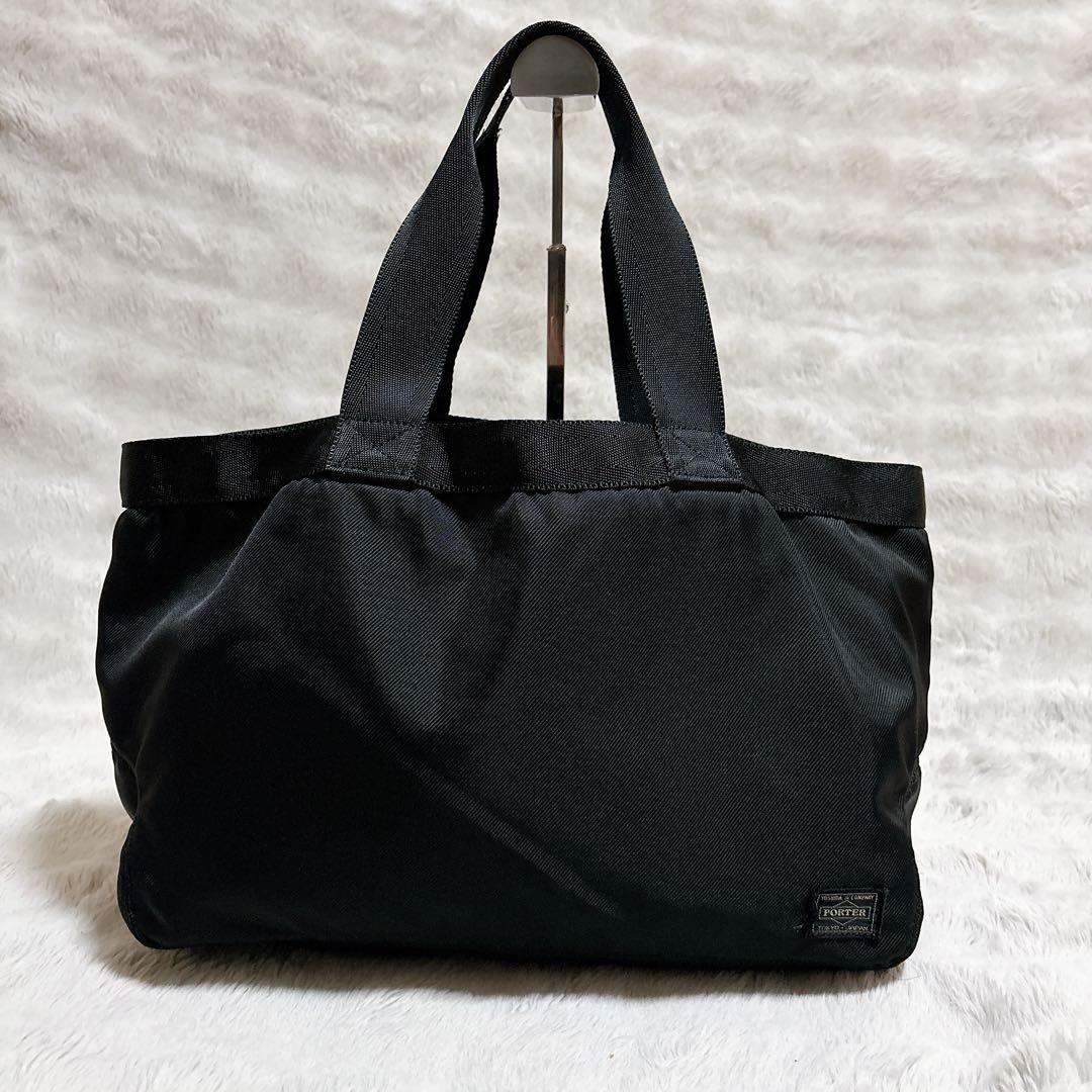 【廃盤希少品】PORTER トートバッグ ラウンド ブラック A4 肩掛け