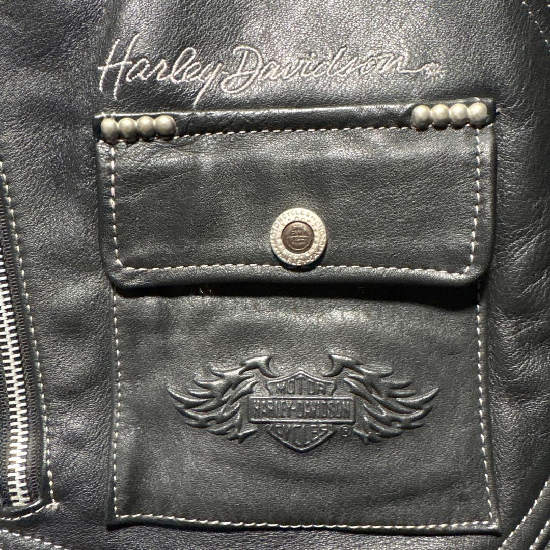 鬼レア　極美品　90s Harley-Davidson ライダースコート　黒