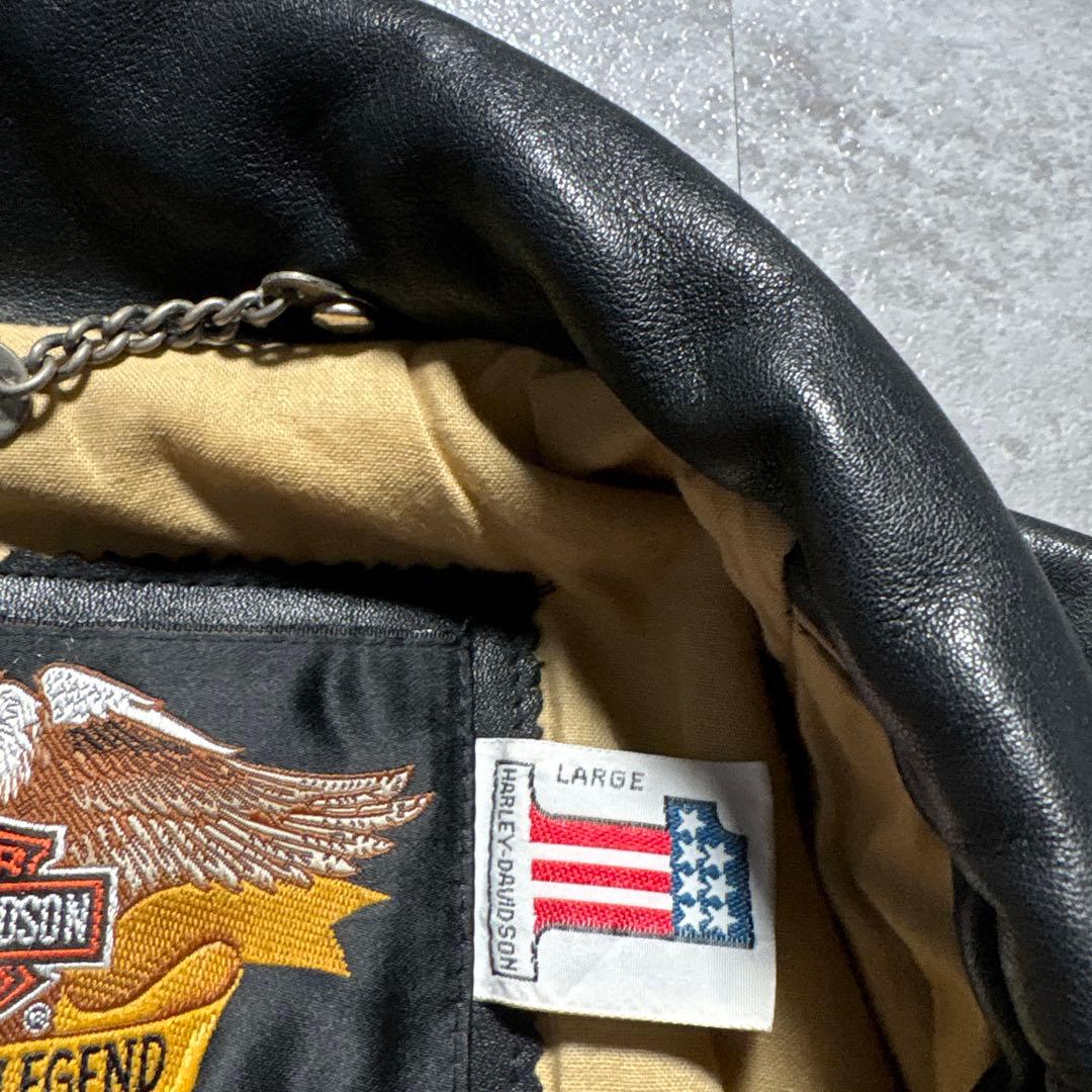 鬼レア　極美品　90s Harley-Davidson ライダースコート　黒