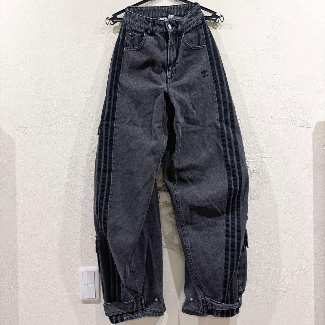 激レア極美品★adidasアディダス adileniumデニムカーゴパンツ 25